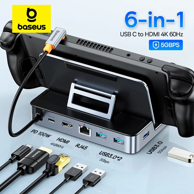USB-C Dockingstation met 4K HDMI en Ethernet